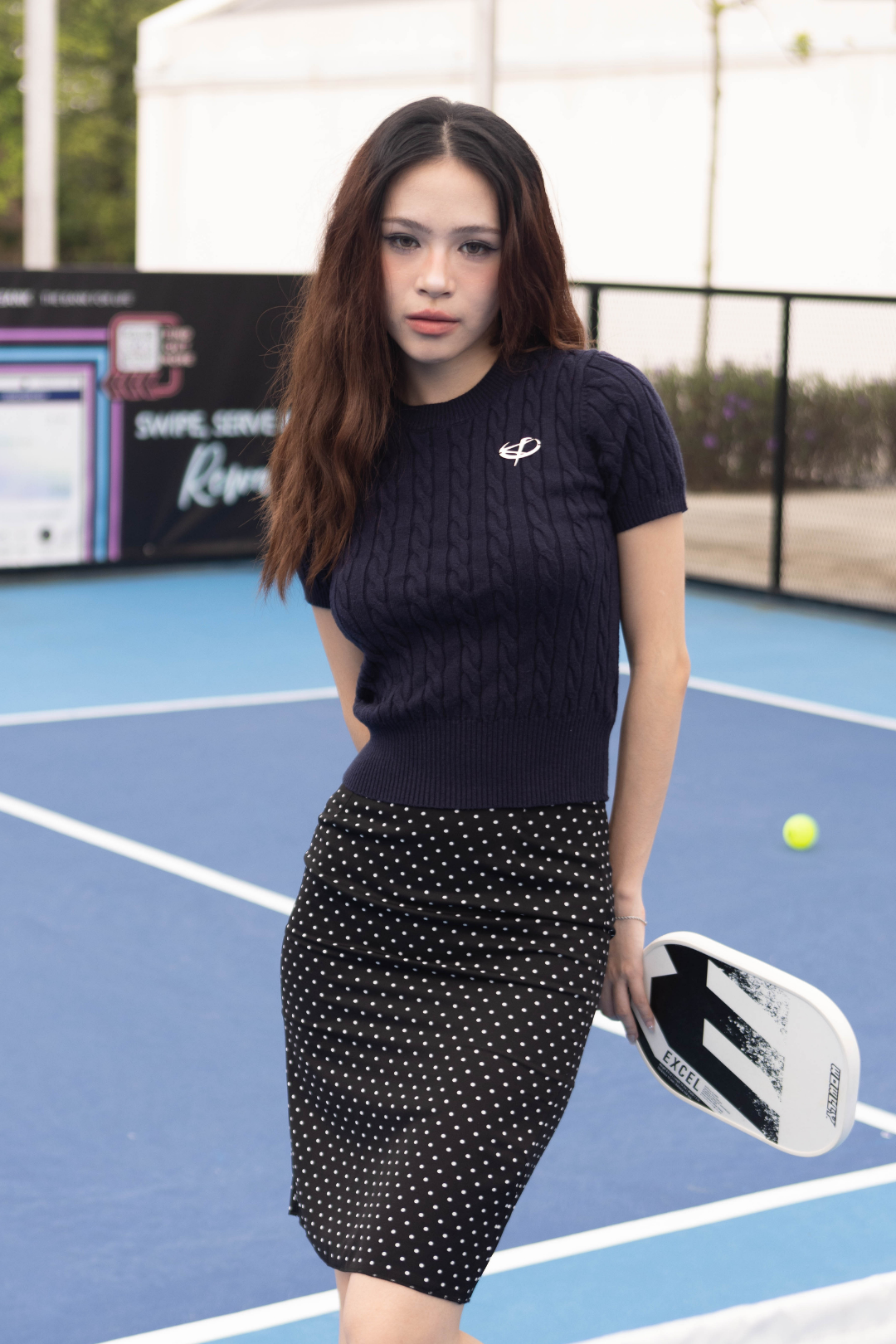 BLUE KNIT TOP