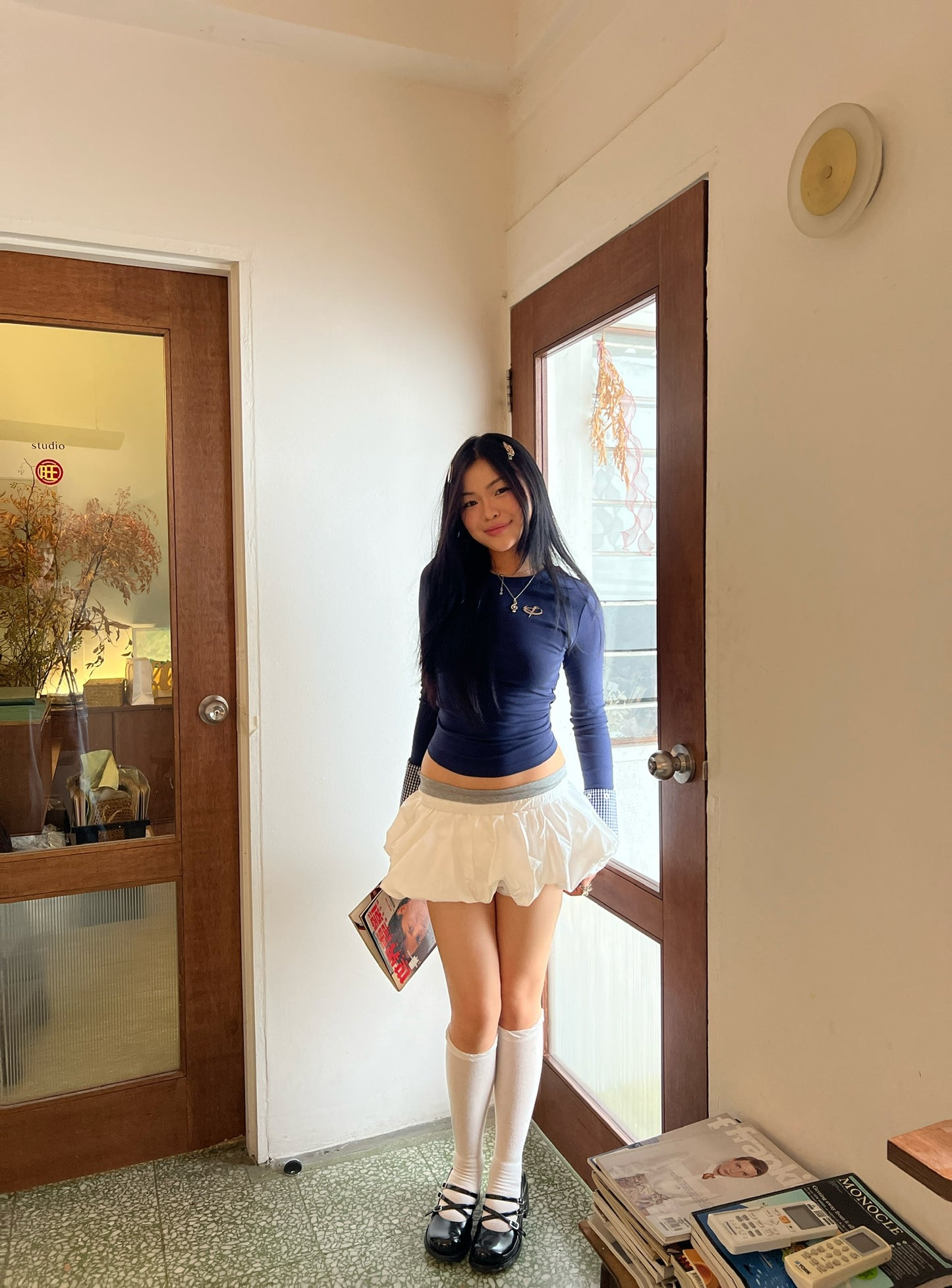BUD SKIRT (BLUE)