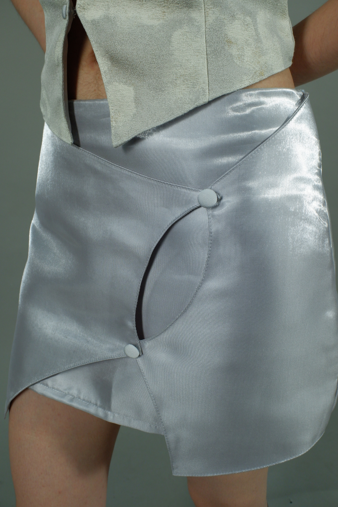 MINI SKIRT GREY