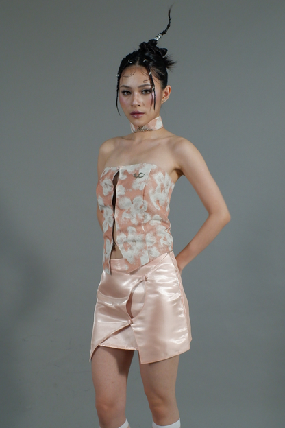 CORSET & SINGLET COLLAR PINK