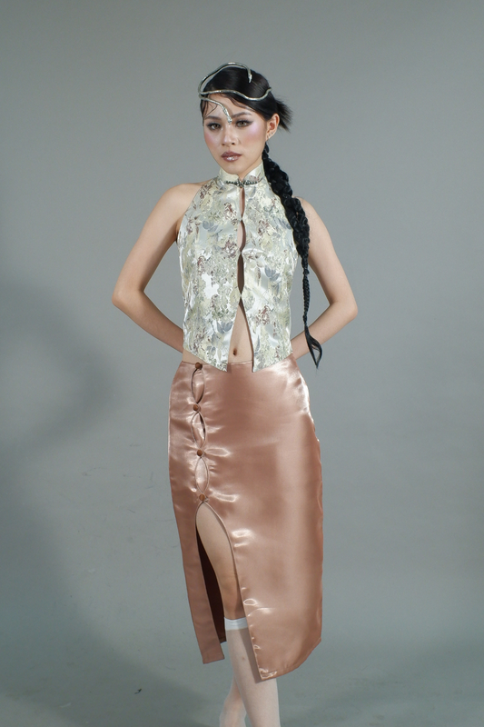 HALTERNECK TOP YELLOW