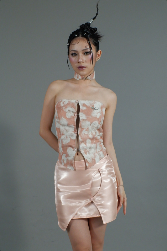 CORSET & SINGLET COLLAR PINK