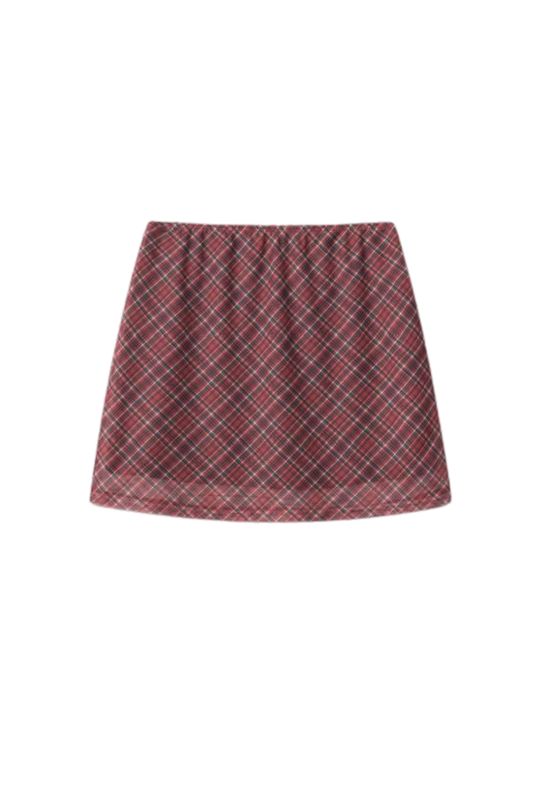 CHECK SKIRT