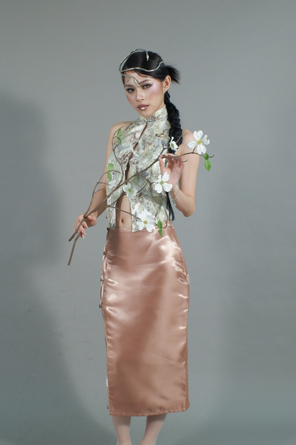 HALTERNECK TOP YELLOW